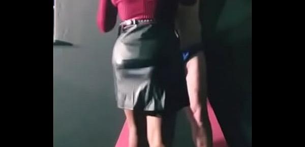 Smoking hot Mistress Punishing her slave balls and slapping him